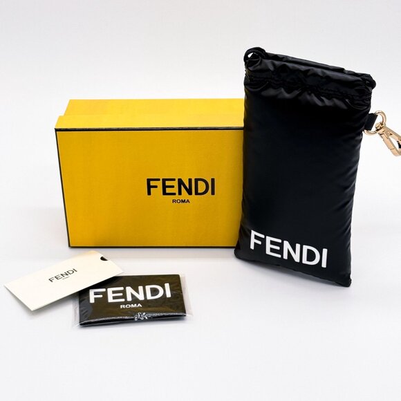 NEW FENDI SUNGLASSES HAVANA OVAL WOMEN EYEWEAR FENDI FE40140U 56N main image 7